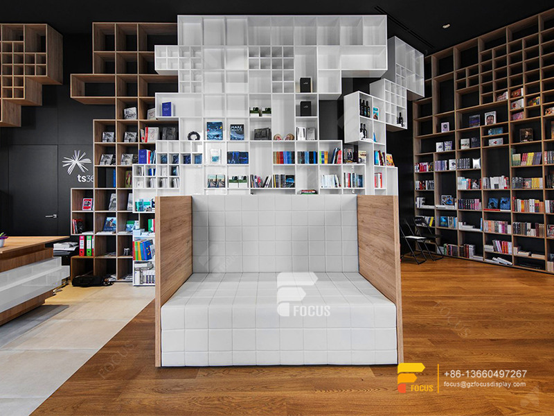 Public Library Design Custom Book Shelves Book Display Rack