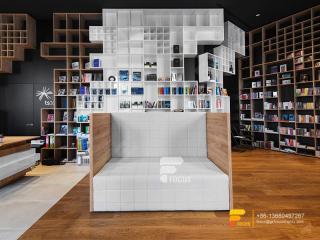 Public Library Design Custom Book Shelves Book Display Rack
