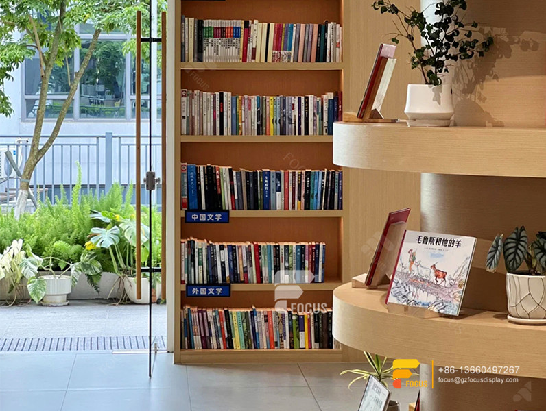Commercial Book Racks Library Display Book Rack Display