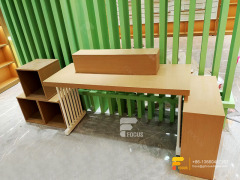 Library Furniture Comic Book Cabinet Spinning Book Rack