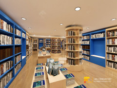 Library Design Spinning Book Shelf Large Book Cabinet