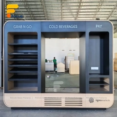 Custom Black Backlit Product Display Stand Wall
