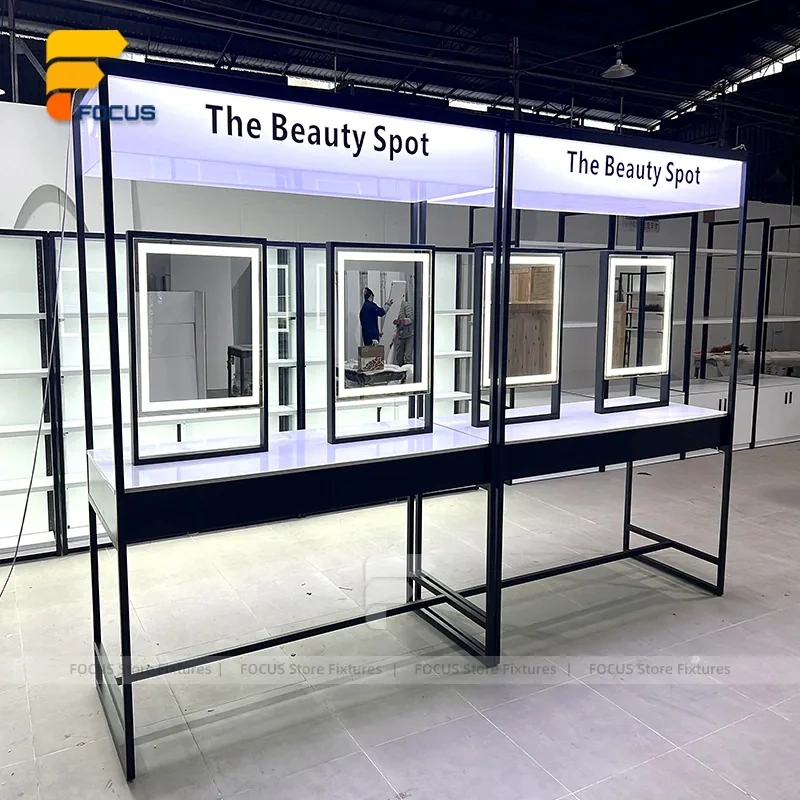 Custom Black Framed Booth Display Stand System