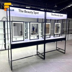 Custom Black Framed Booth Display Stand System