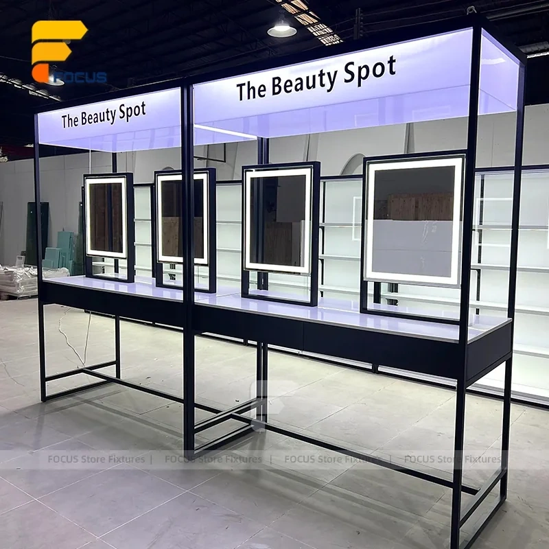 Custom Black Framed Booth Display Stand System