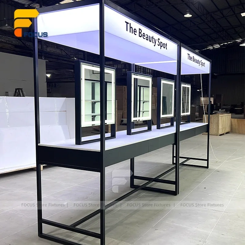 Custom Black Framed Booth Display Stand System