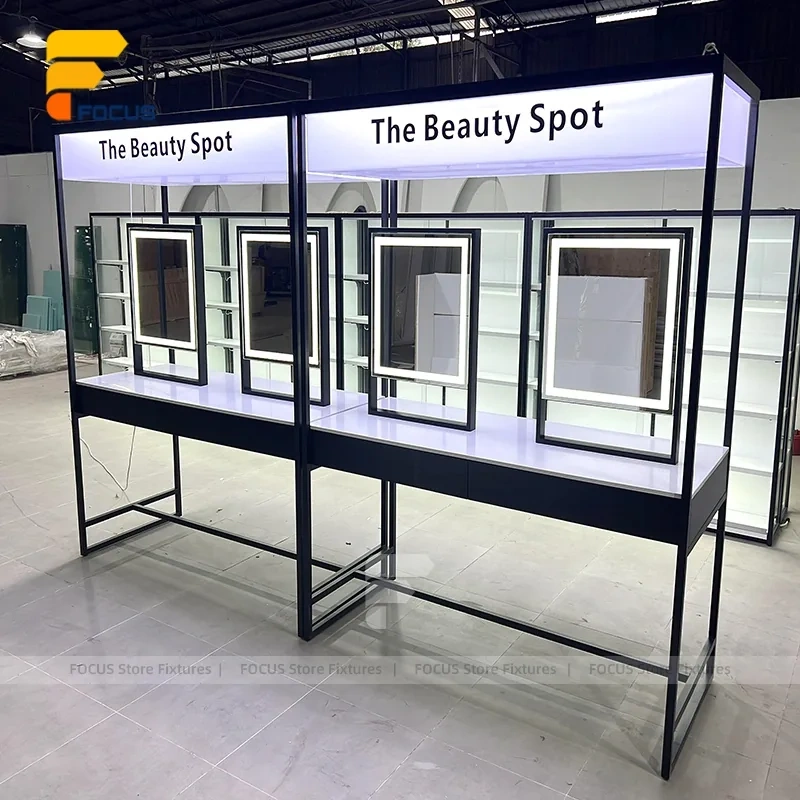 Custom Black Framed Booth Display Stand System
