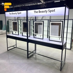 Custom Black Framed Booth Display Stand System