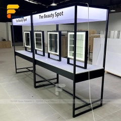Custom Black Framed Booth Display Stand System