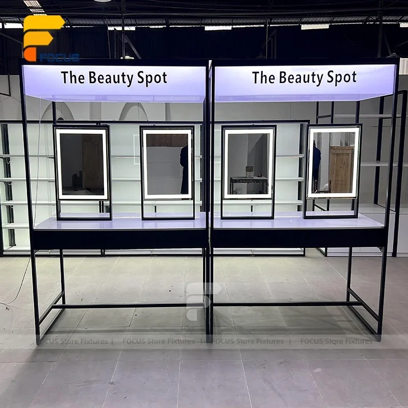 Custom Black Framed Booth Display Stand System
