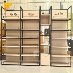 Custom Black Framed Curved Wall Display Rack