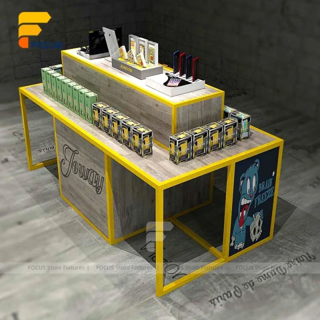 Custom Black Metal Snack Floor Display Stand