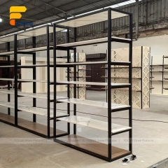 Custom Black Square Tube Retail Display Rack