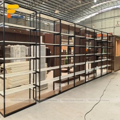 Custom Black Square Tube Retail Display Rack