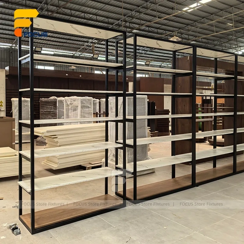 Custom Black Square Tube Retail Display Rack
