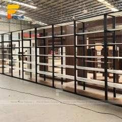 Custom Black Square Tube Retail Display Rack