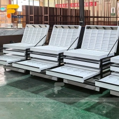 Custom Gray Slanted Brochure Display Stand