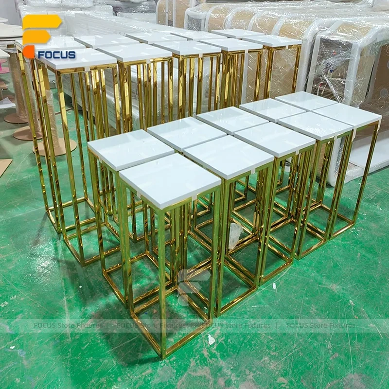 Custom Green Floral Stepped Display Stand