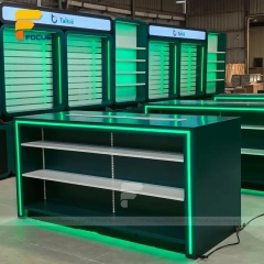 Custom Green Industrial Workbench Display Stand