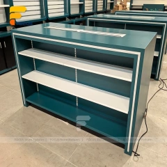 Custom Green Industrial Workbench Display Stand