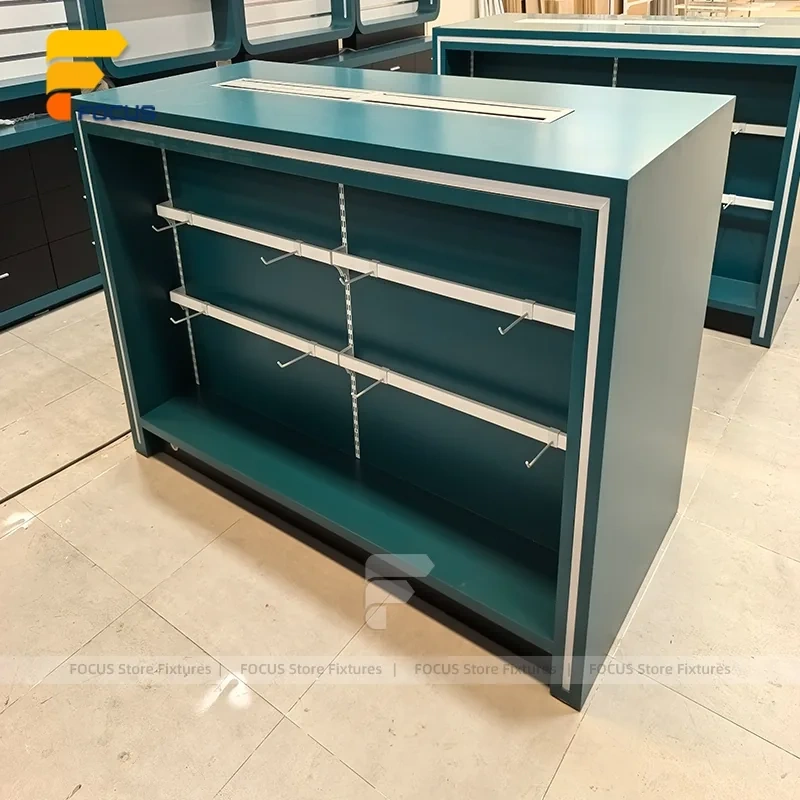 Custom Green Industrial Workbench Display Stand