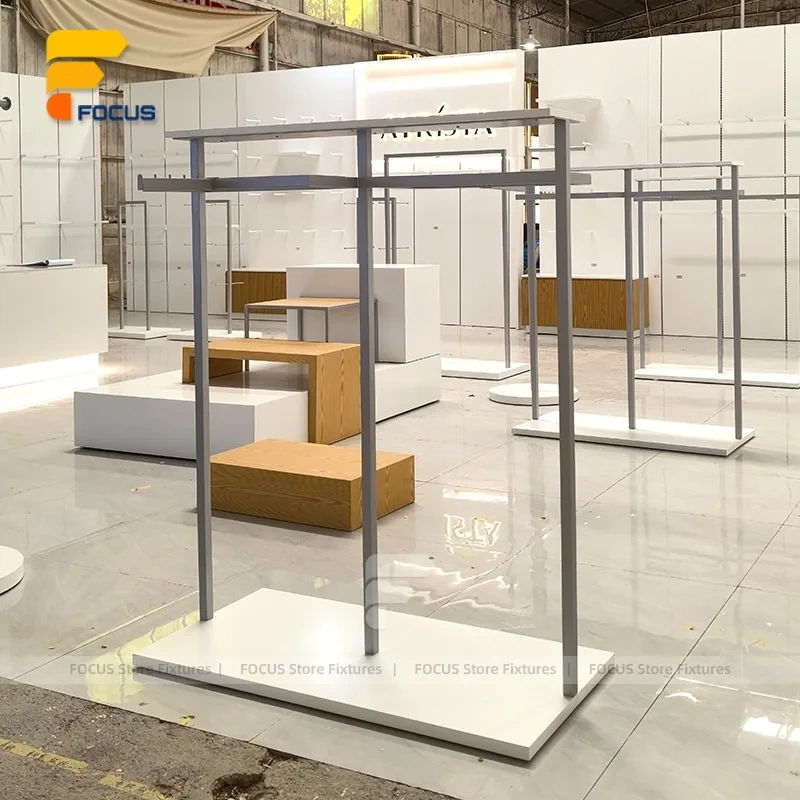 Custom Minimalist Metal Garment Display Rack