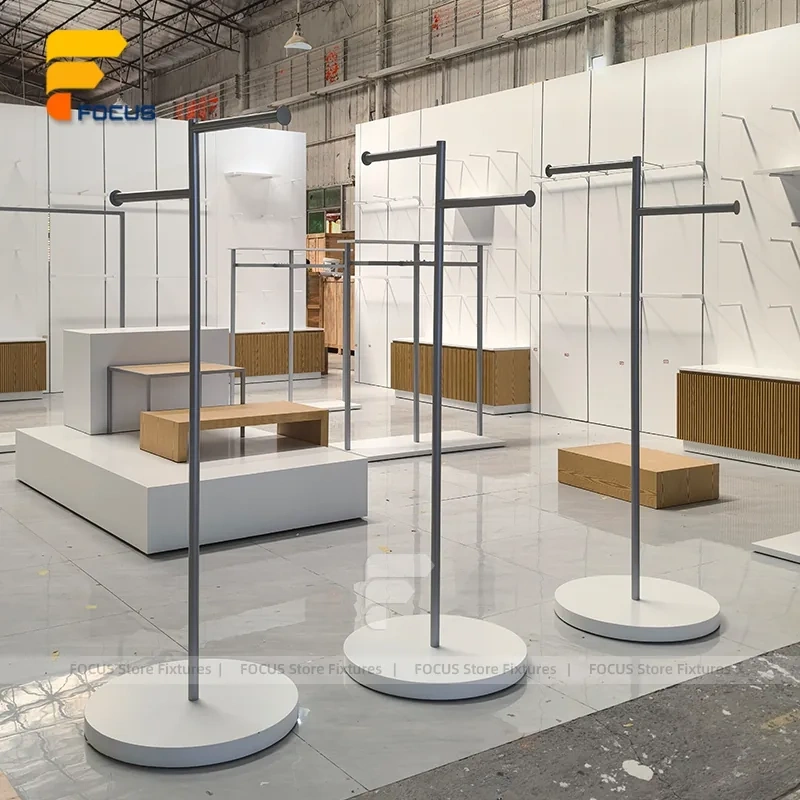 Custom Minimalist Metal Garment Display Rack