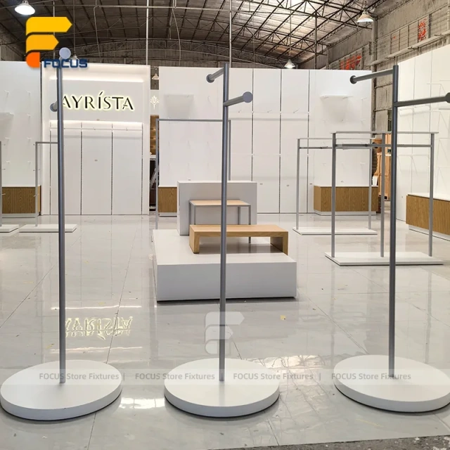 Custom Minimalist Metal Garment Display Rack