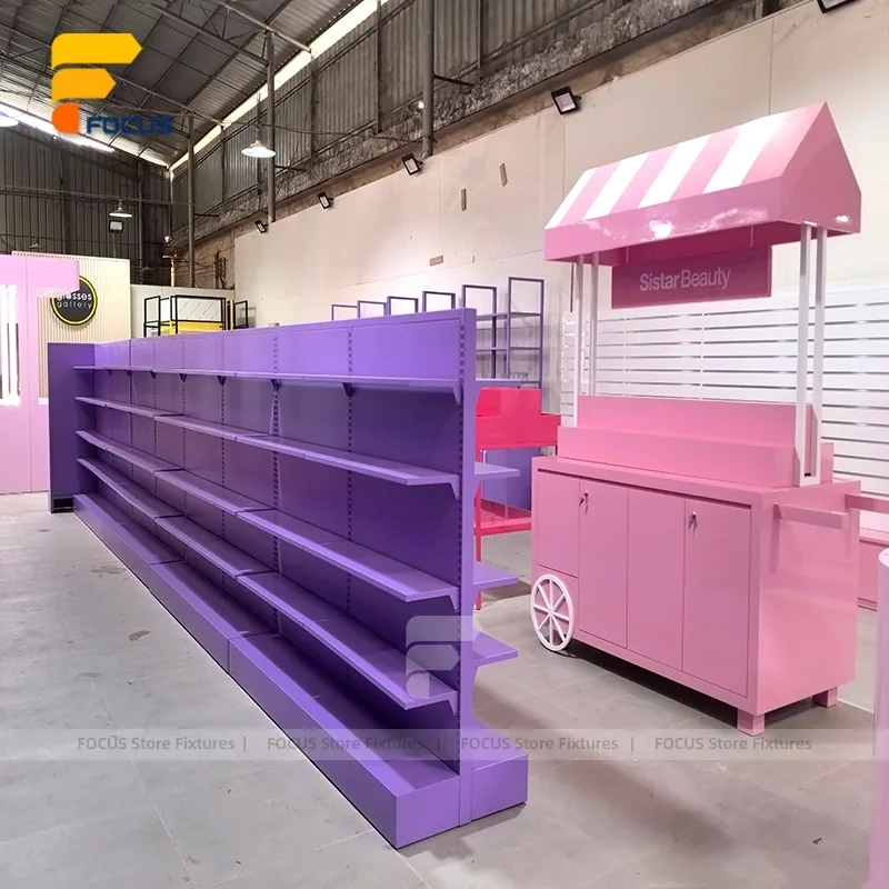 Custom Pink Arch Vanity Display Stand