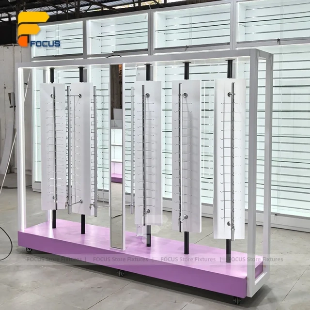Custom Pink LED Frame Kiosk Display Stand