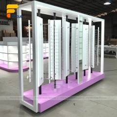 Custom Pink LED Frame Kiosk Display Stand