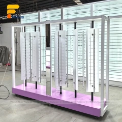 Custom Pink LED Frame Kiosk Display Stand