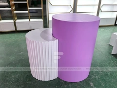 Custom Purple Cosmetic Display Stand Set