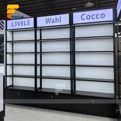 Custom Purple Lit Modular Display Rack