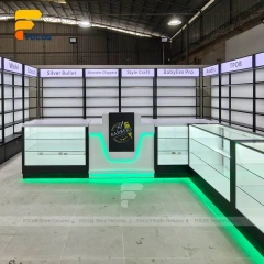 Custom Purple Lit Modular Display Rack