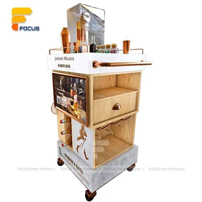 Custom Rotating Cardboard Floor Display Stand