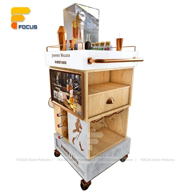 Custom Rotating Cardboard Floor Display Stand