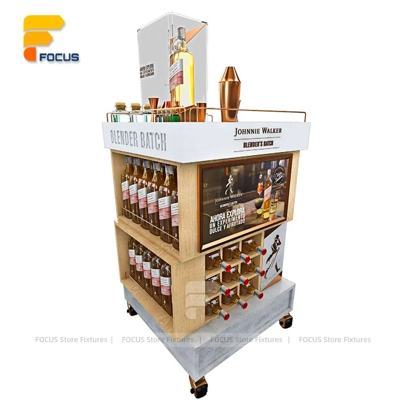 Custom Rotating Cardboard Floor Display Stand