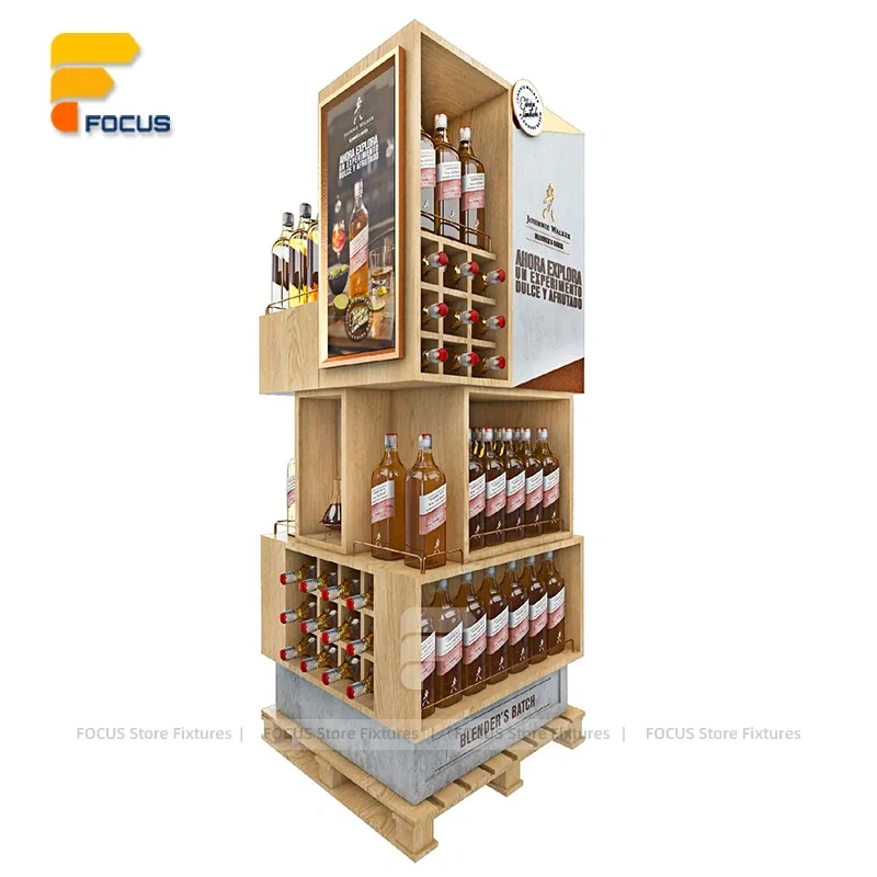 Custom Rotating Cardboard Floor Display Stand