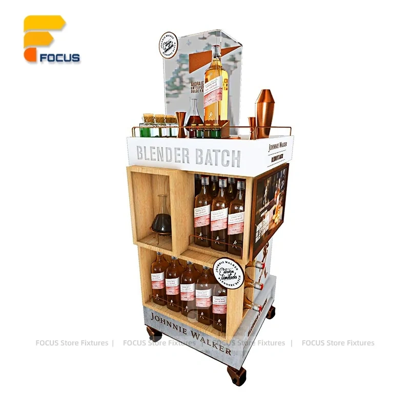 Custom Rotating Cardboard Floor Display Stand