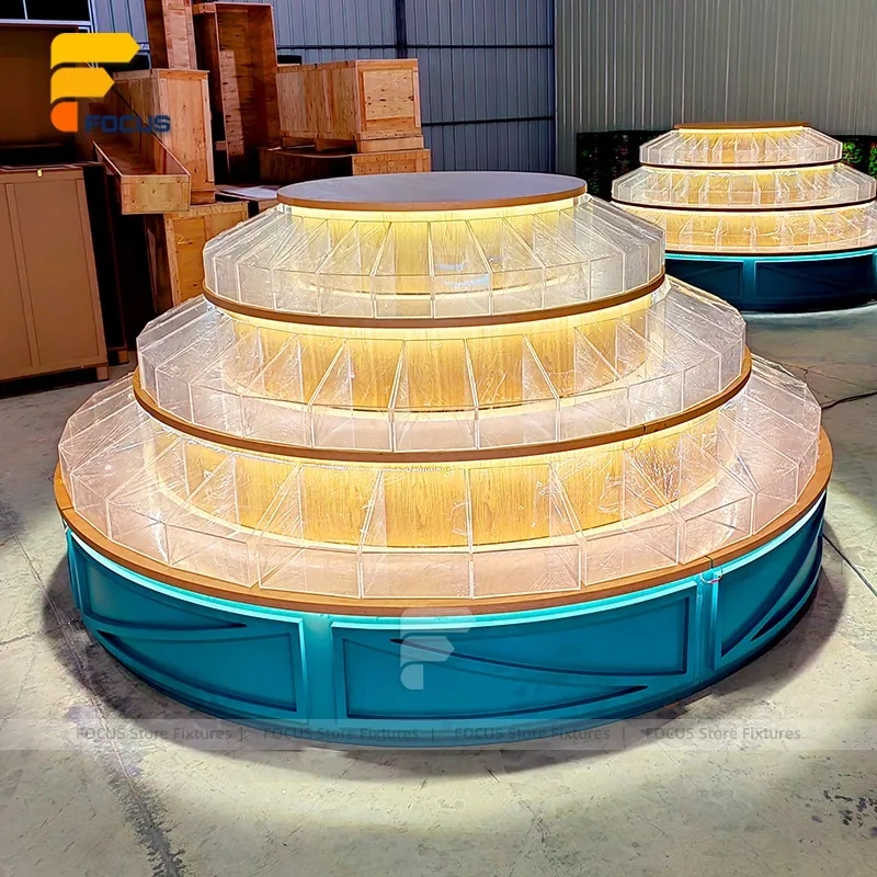 Custom Round Tiered Cake Display Stand