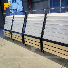 Custom Silver Slanted Literature Display Stand