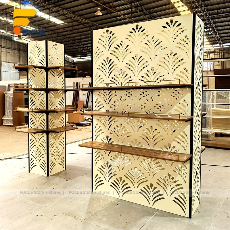 Custom Wall Mounted Wood Shelf Display Rack