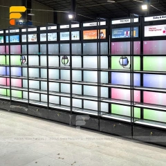 Custom White LED Niche Display Rack