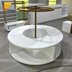 Custom Wood Tabletop Merchandising Display Stand Set