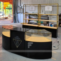 Custom Wood and Metal Merchandising Display Rack