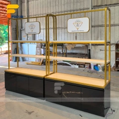 Custom Wood and Metal Merchandising Display Rack