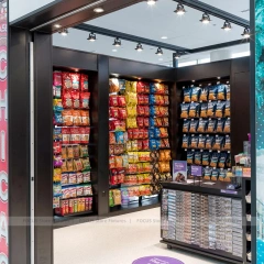 Black Framed Mall Kiosk Display
