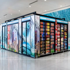 Black Framed Mall Kiosk Display