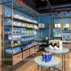 Blue Gift Shop Shelving Cabinet Display